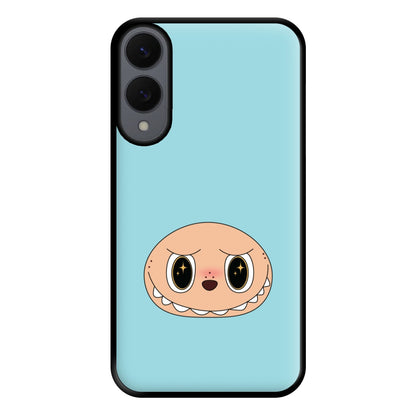 Cute Blue Monster Face Galaxy S25 Edge Case