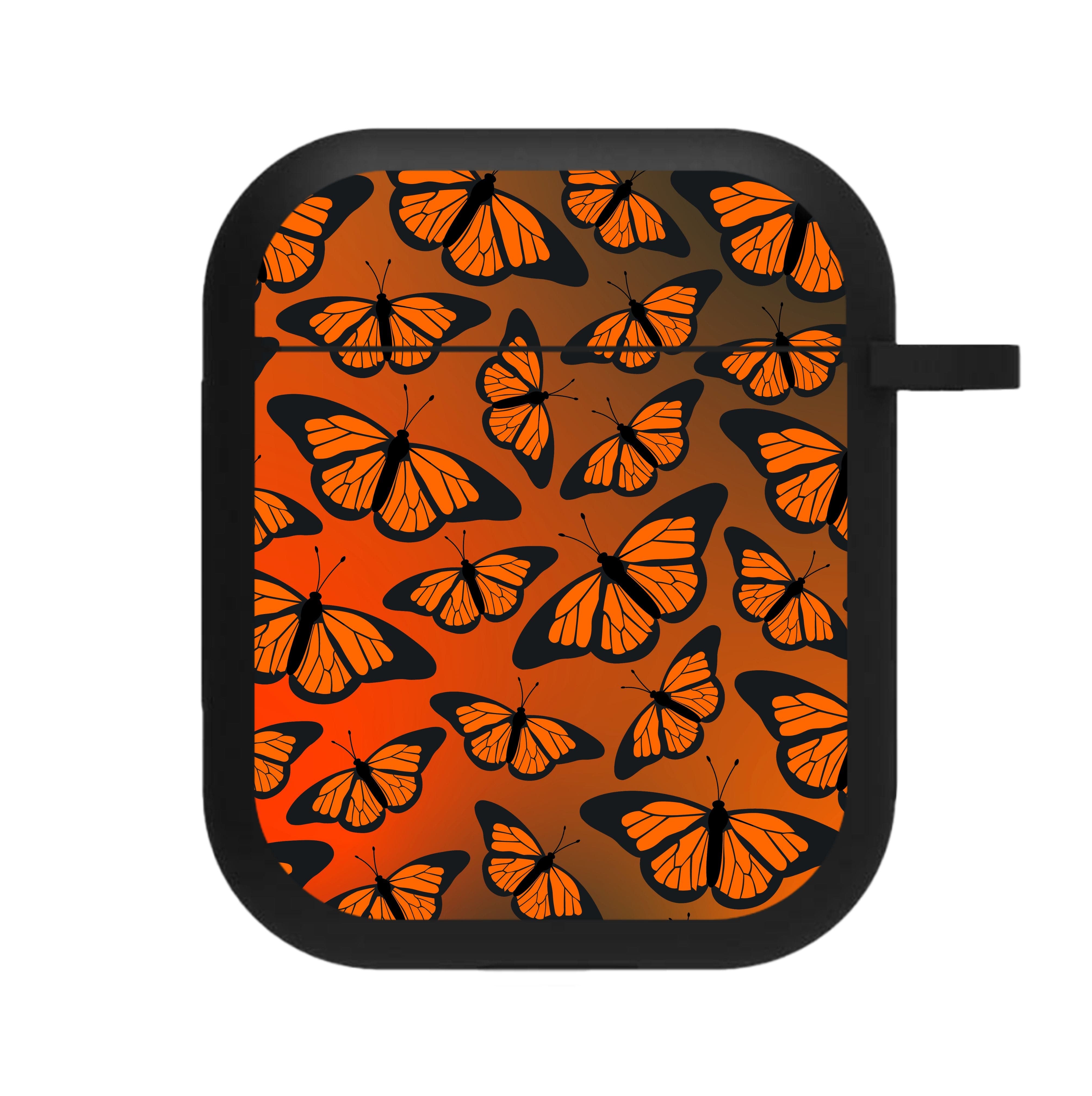 Orange Gradient Butterfly - Butterfly Patterns AirPods Case