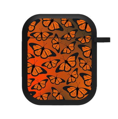 Orange Gradient Butterfly - Butterfly Patterns AirPods Case