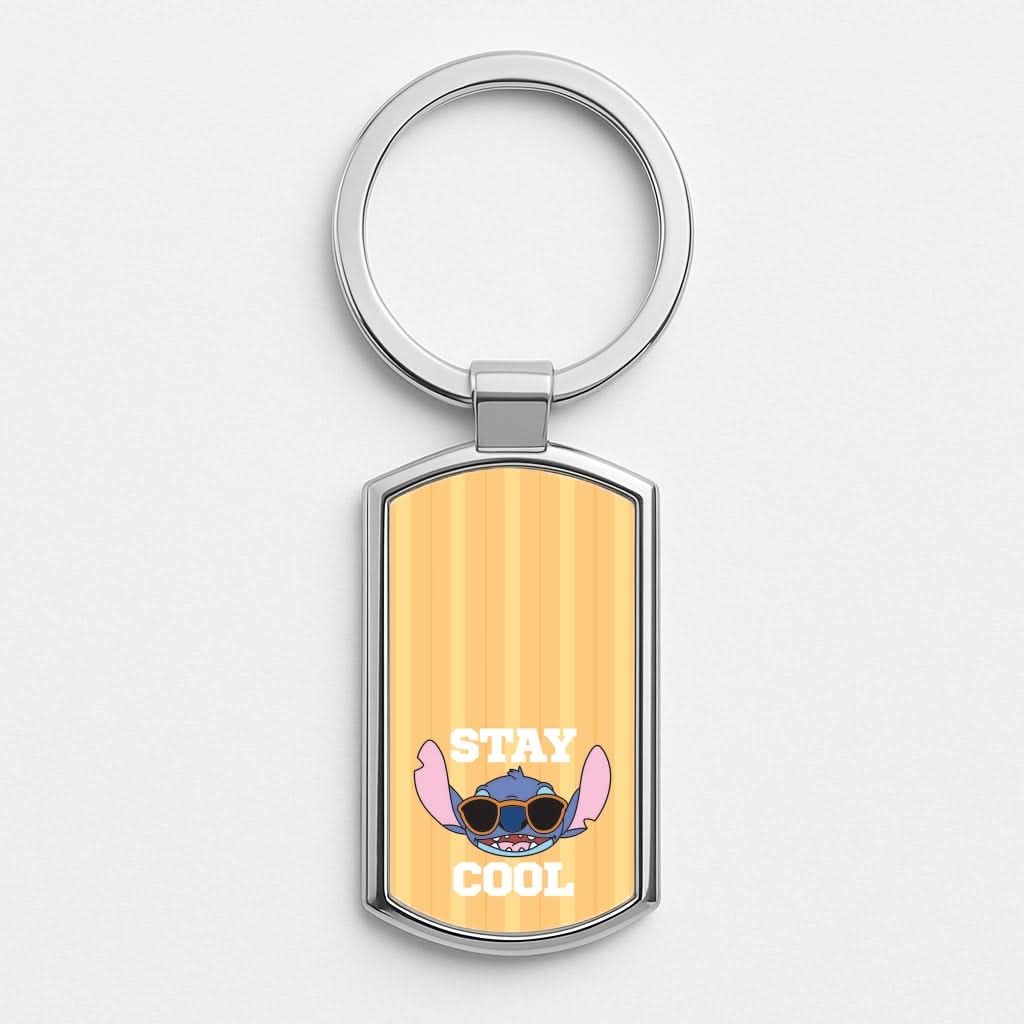 Stay Cool Blue Alien Luxury Keyring