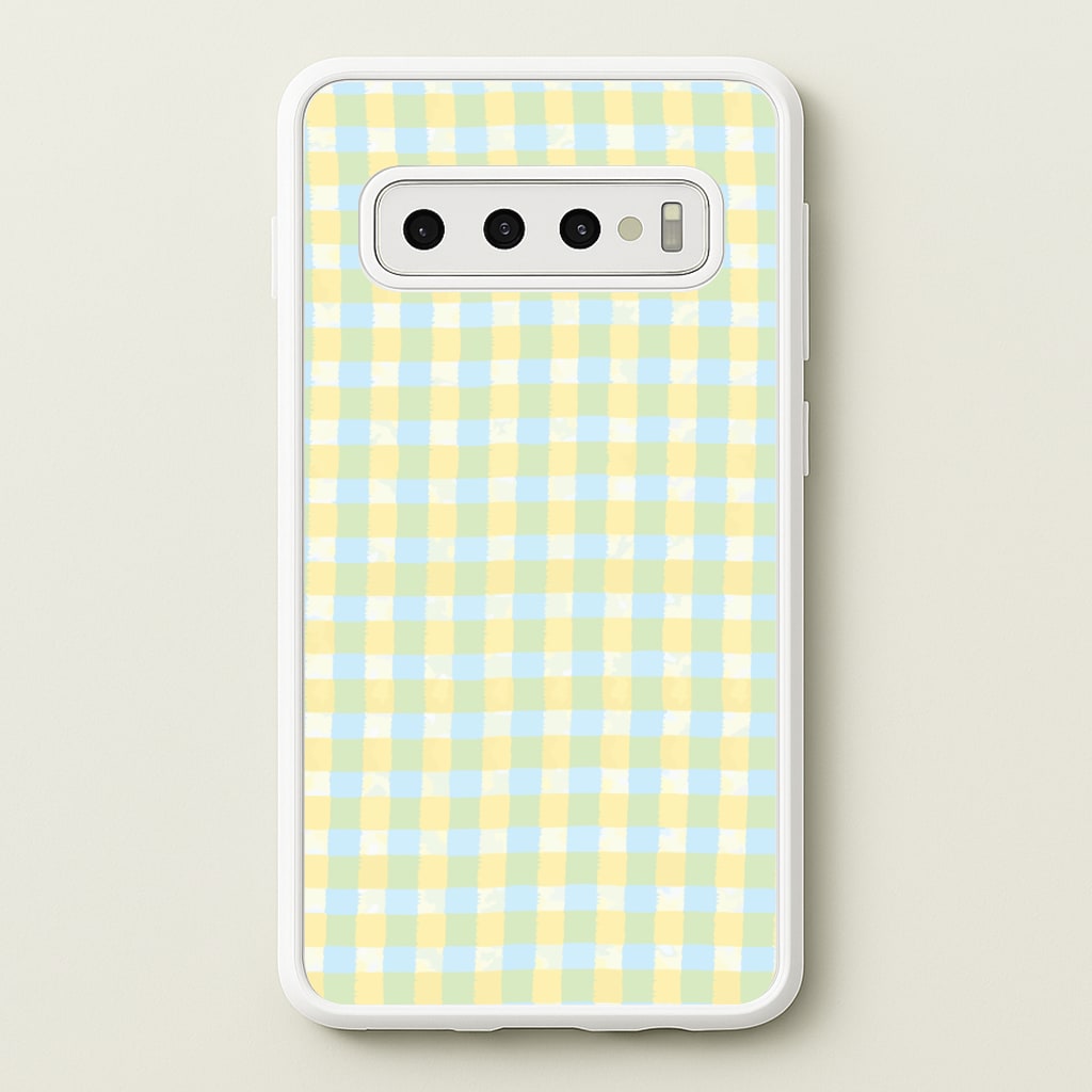 Lemonade Gingham Galaxy S10 Plus Case