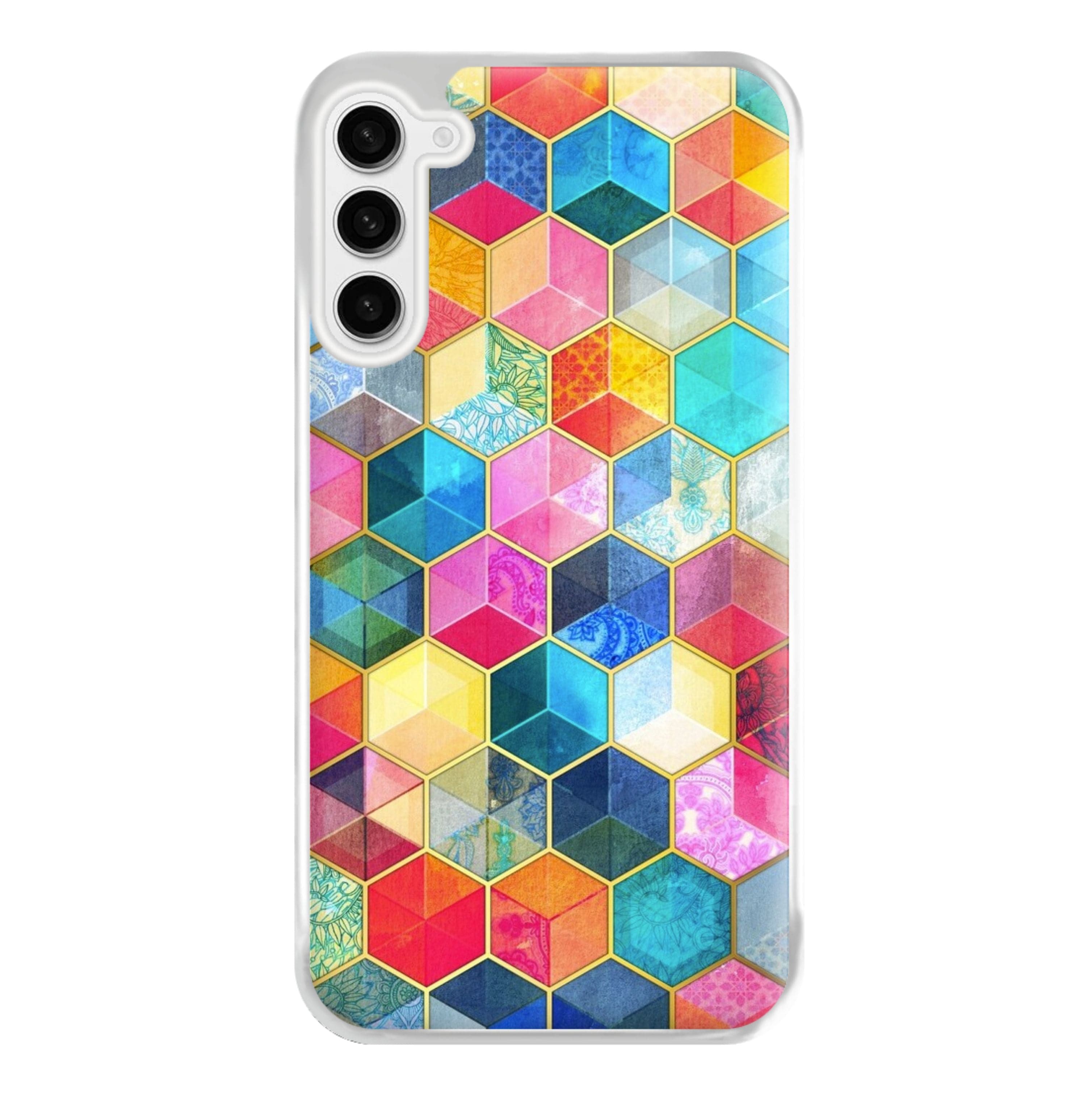 Colourful Honeycomb Pattern Phone Case