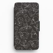 Halloween Plushies Pattern II - Halloween Flip / Wallet Phone Case 1