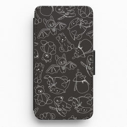 Halloween Plushies Pattern II - Halloween Flip / Wallet Phone Case
