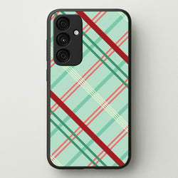 Pastel Tartan Christmas Pattern Galaxy A35 Case