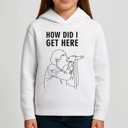 How Did I Get Here Outline Girls Hoodie