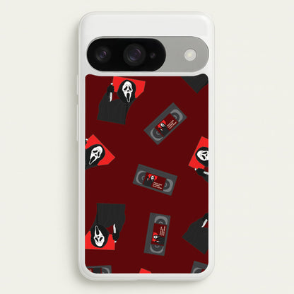 VHS & Ghostface Pattern Google Pixel 10 / 10 Pro Case
