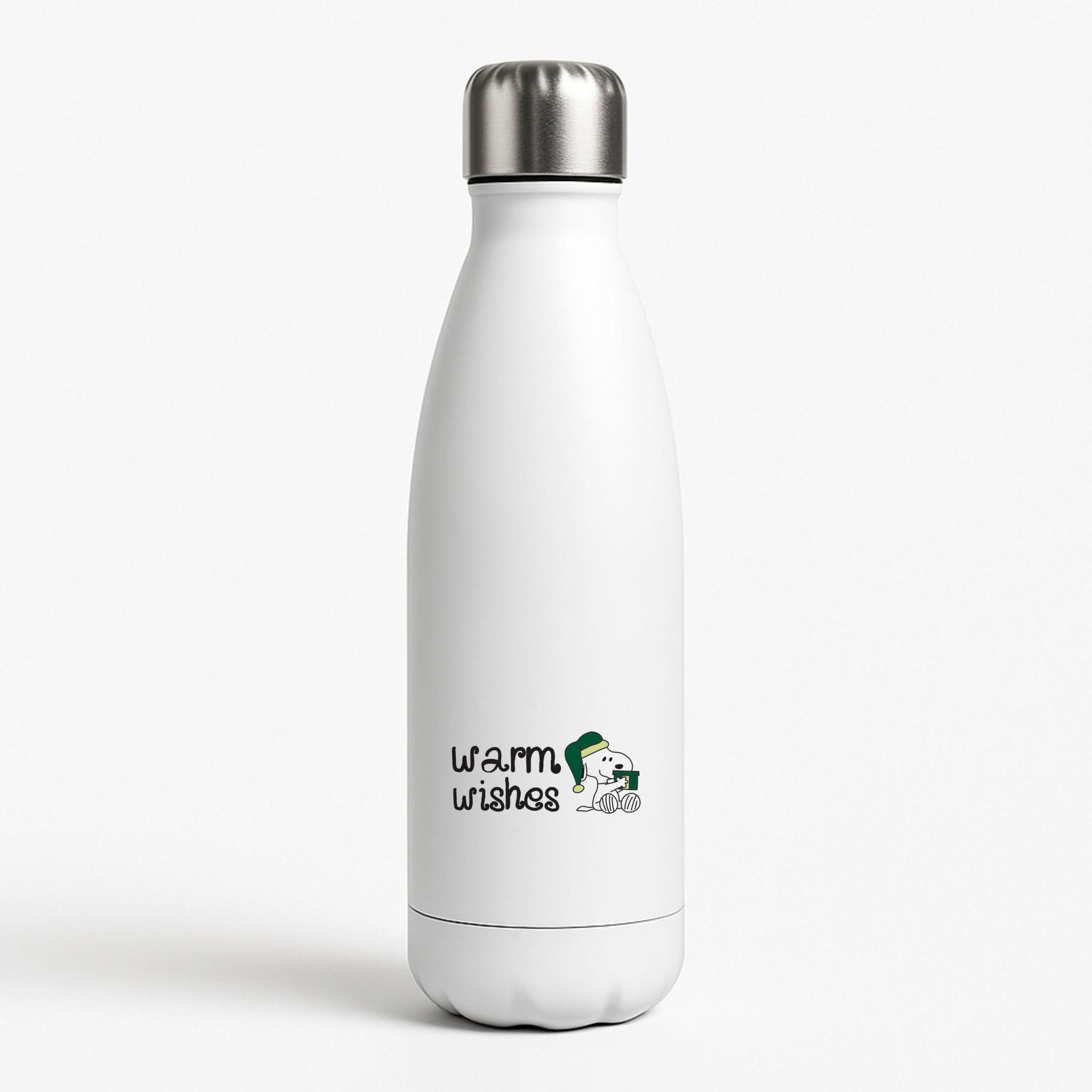 Cartoon Beagle Warm Wishes Water Bottle