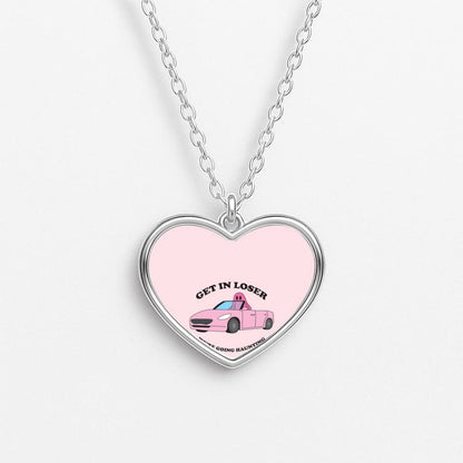 We're Going Haunting  Heart Necklace