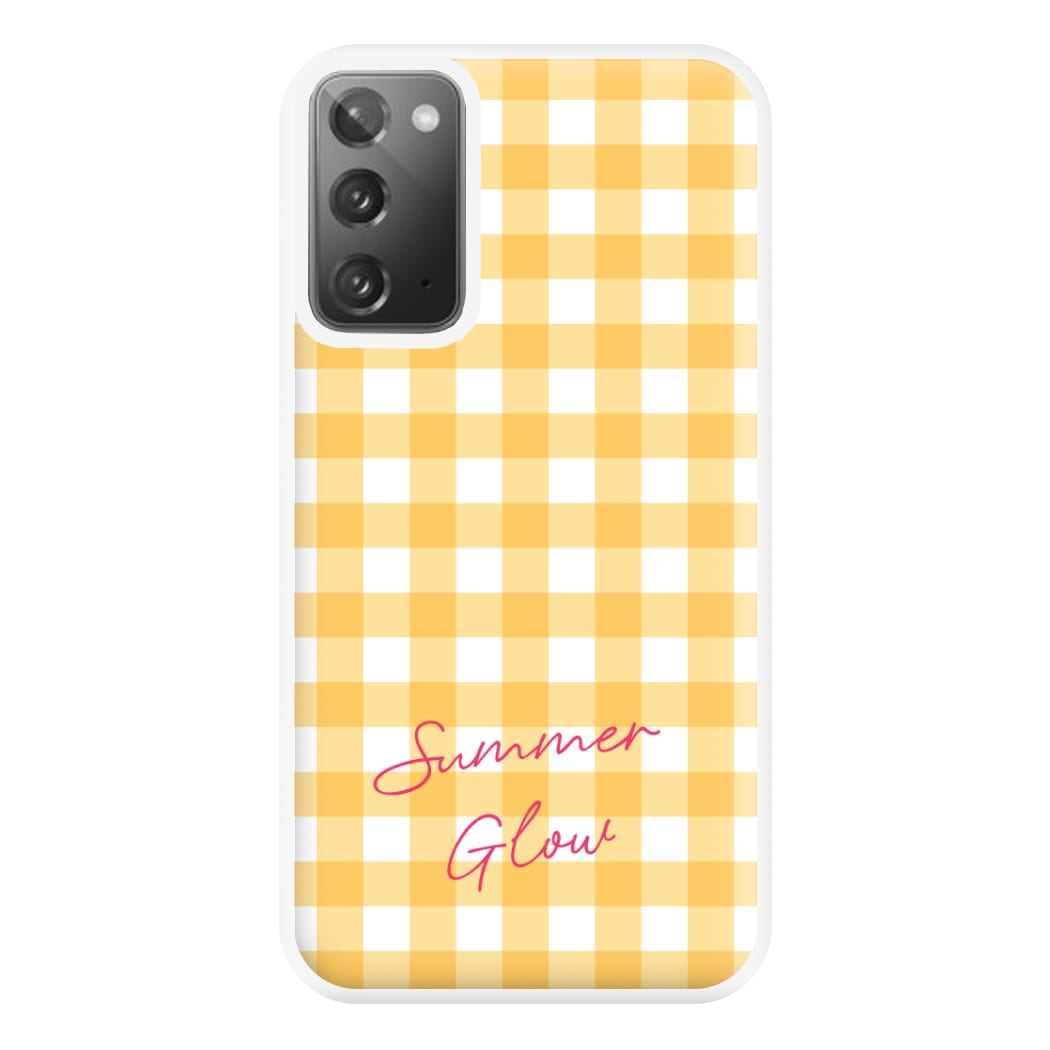 Tartan Summer Glow Galaxy Note 20 Case
