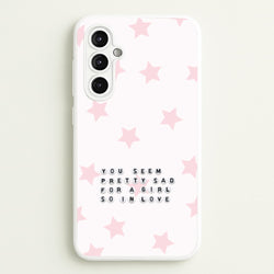 Pretty Sad Letter Beads Galaxy A14 Case
