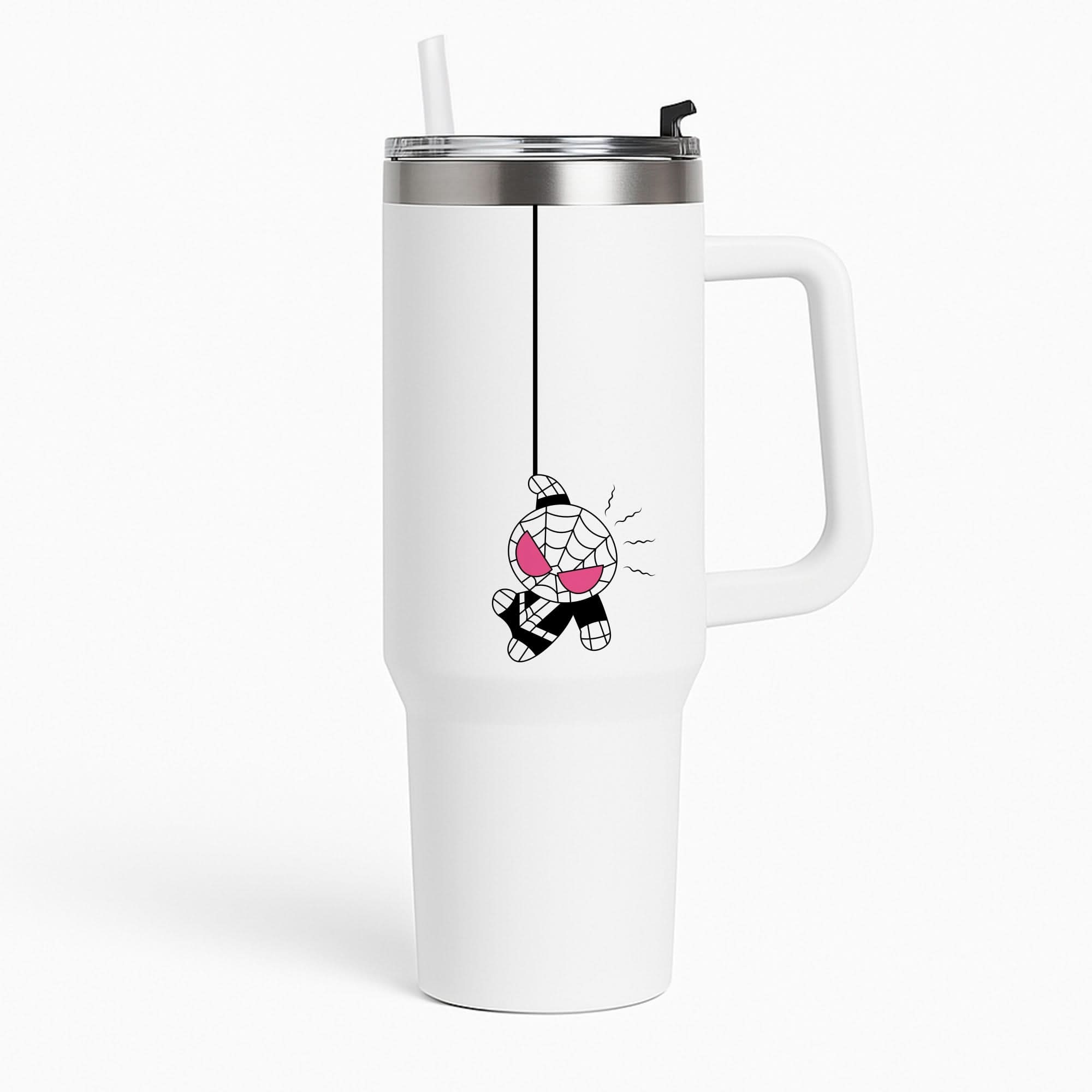 Pink Hanging Spider Hero  Tumbler