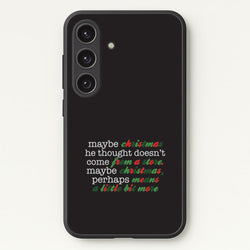 Green Creature Quote Galaxy S25 Case