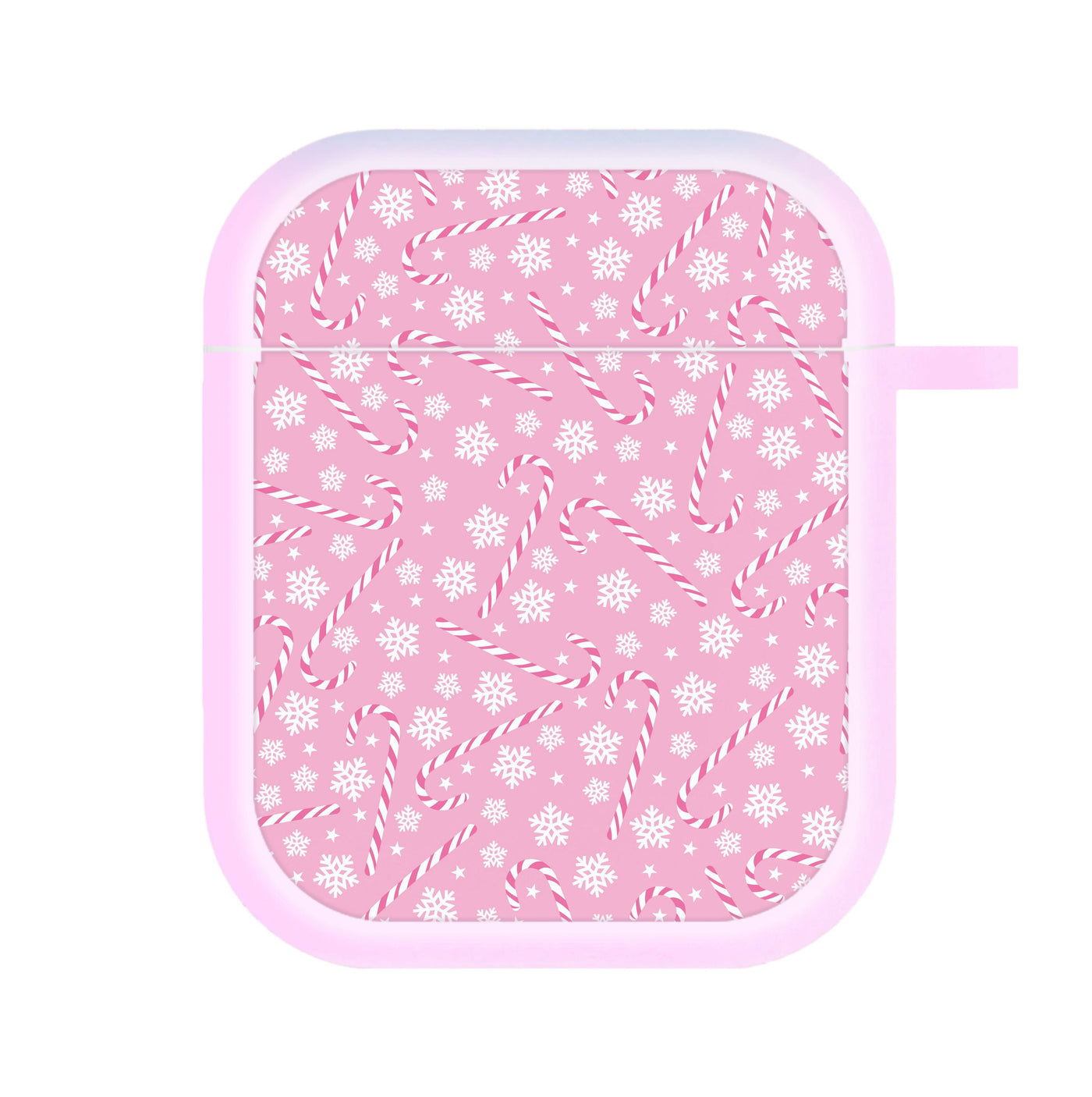 Candy Cane Pattern AirPods Case