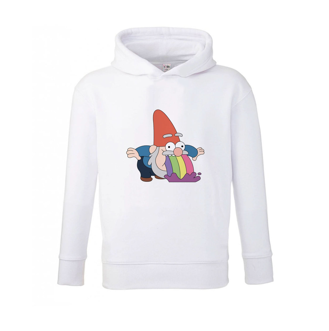 Garden Gnome Rainbow Kids Hoodie