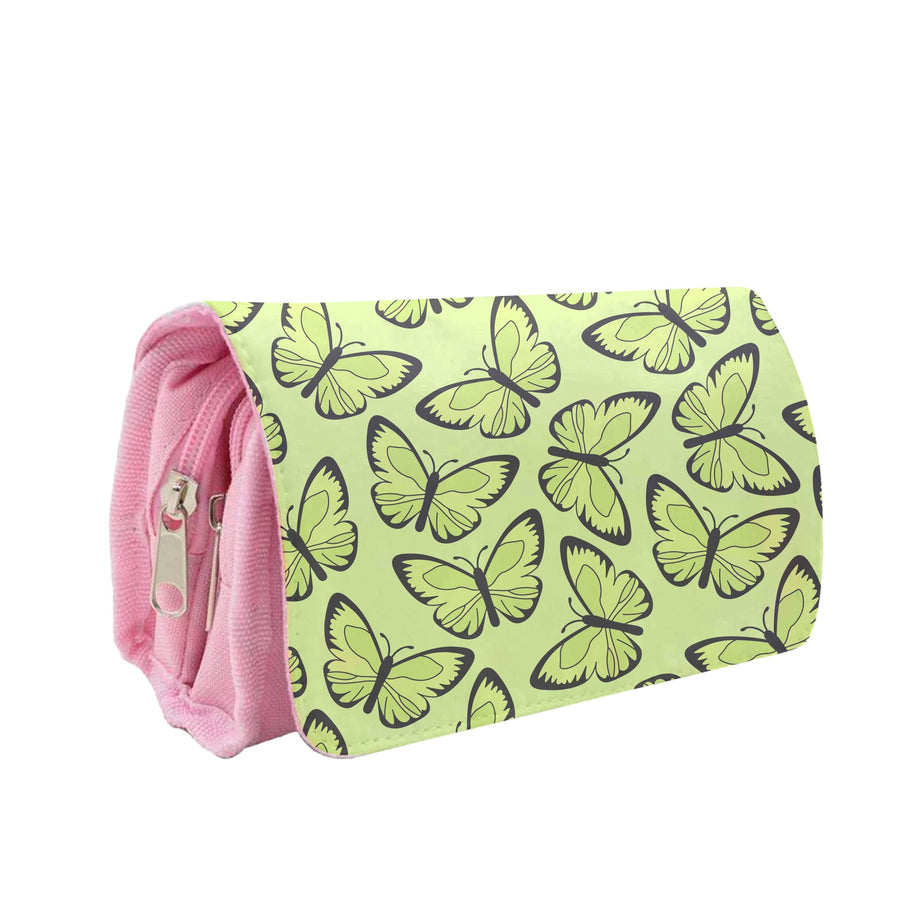 Yellow And Black Butterfly - Butterfly Patterns Pencil Case
