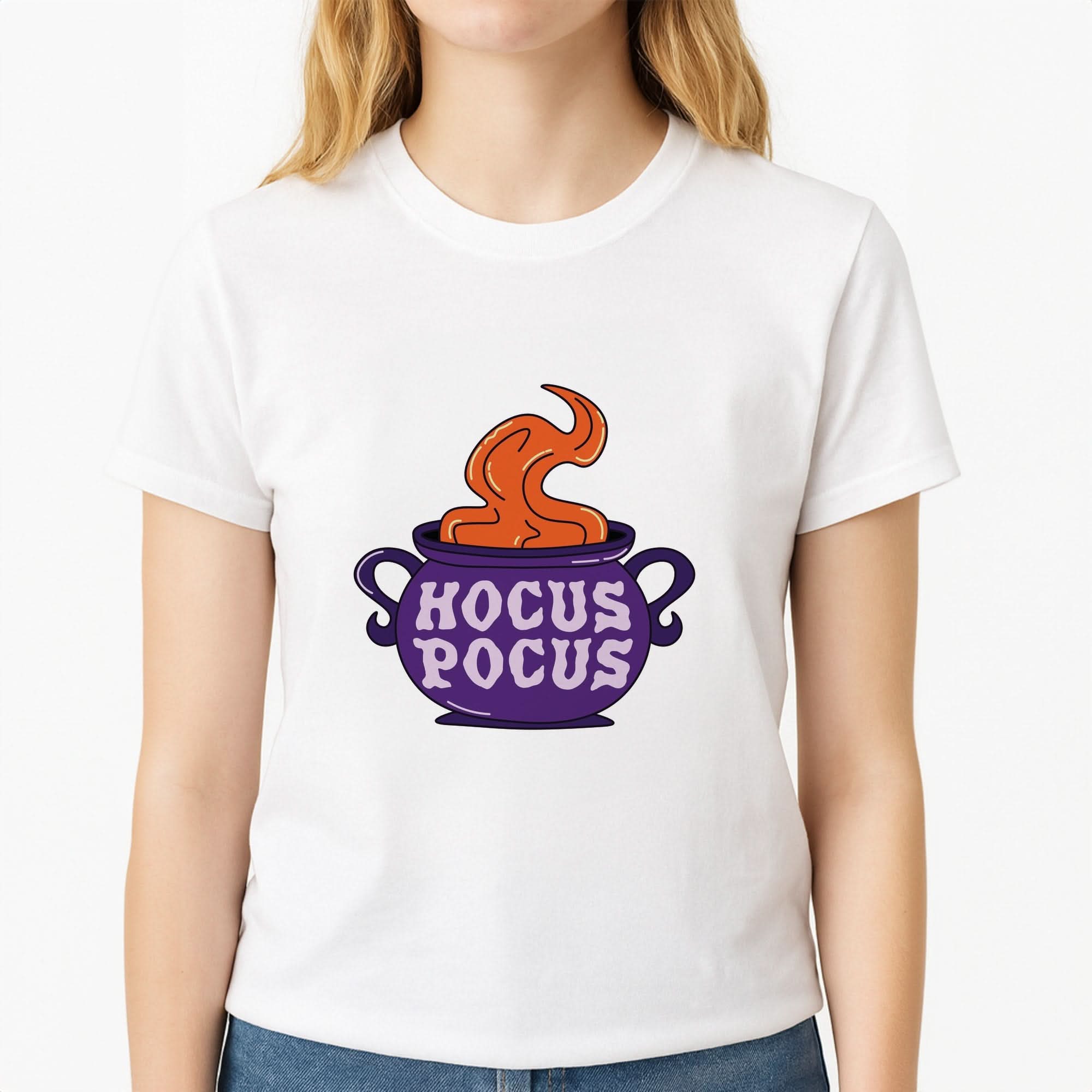 Hocus Pocus Cauldron Womens T-Shirt