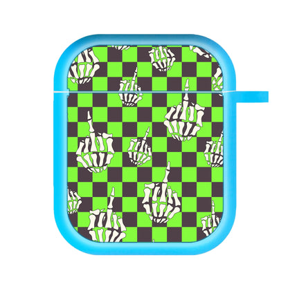 Green Middle Finger AirPods Case