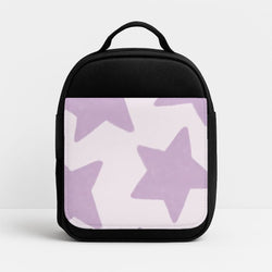 Lilac Stars Insulated Lunch Bag