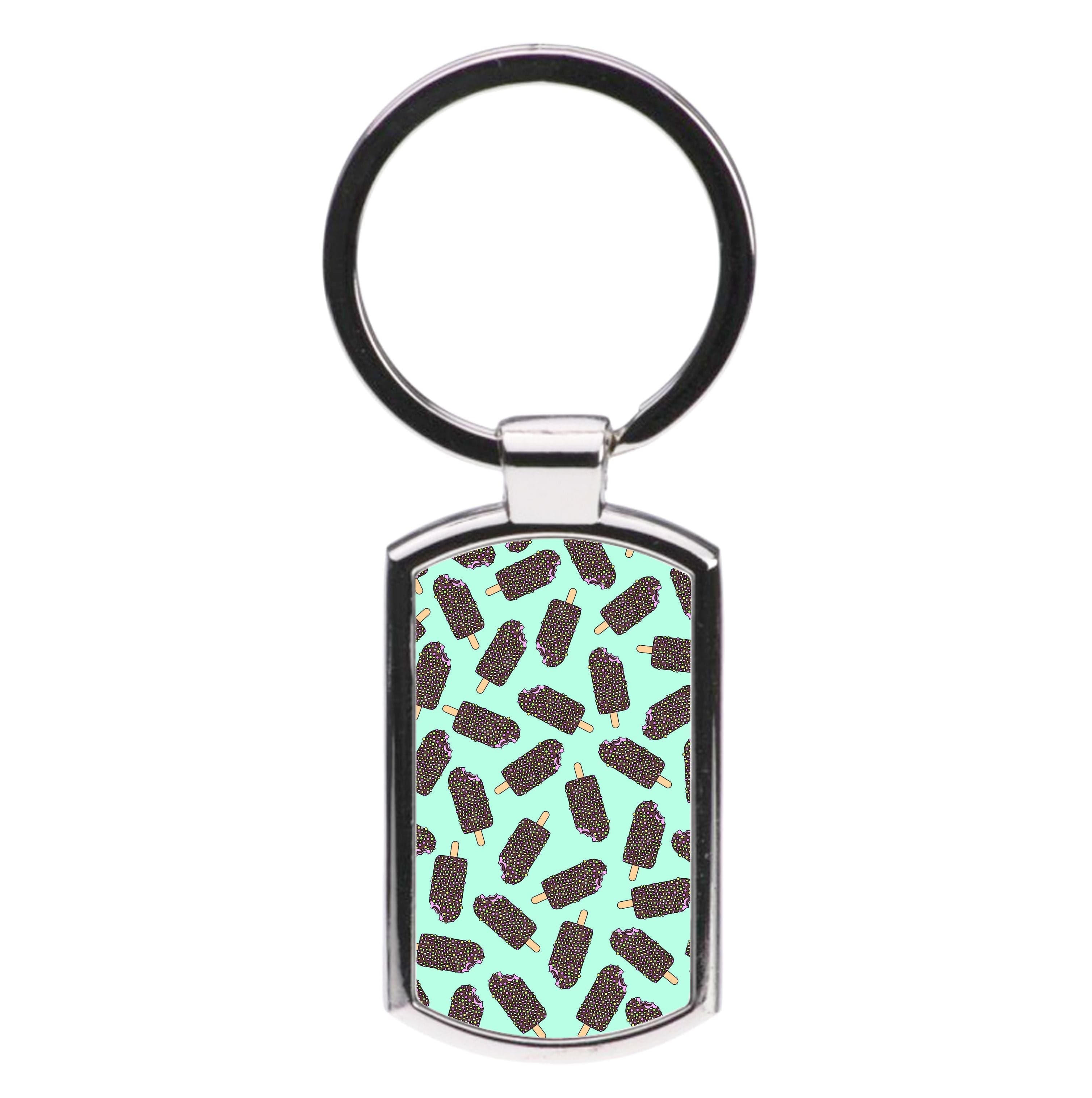 Bobbly - Ice Cream Patterns Luxury Keyring