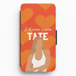 I Know Love Pattern Flip / Wallet Phone Case