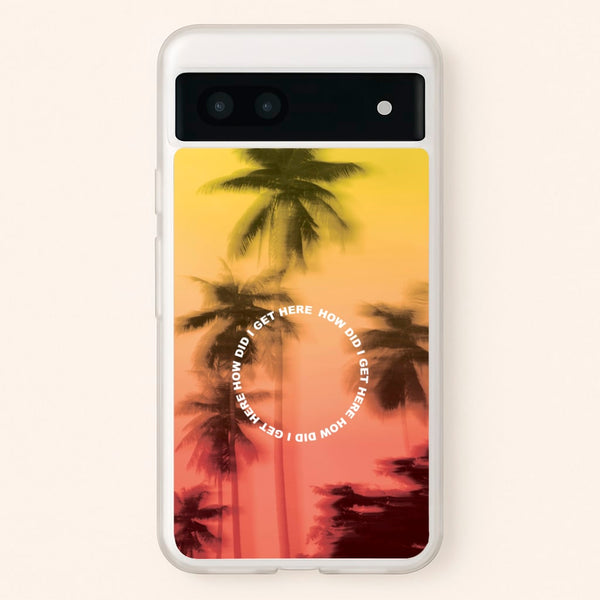 Palm Trees Circle Google Pixel 7a Case