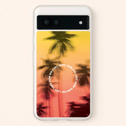 Palm Trees Circle Google Pixel 6a Case