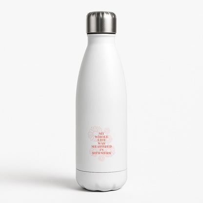 Dasies Quote White Water Bottle