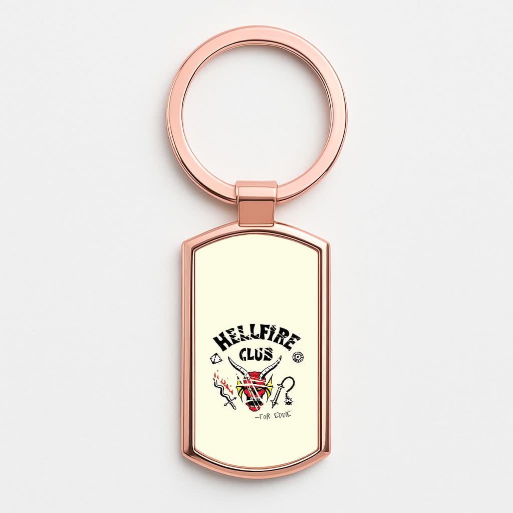 Torn Hellfire Club Rose Gold Keyring