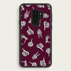 Skeleton Hands Pattern Galaxy S9 Plus Case