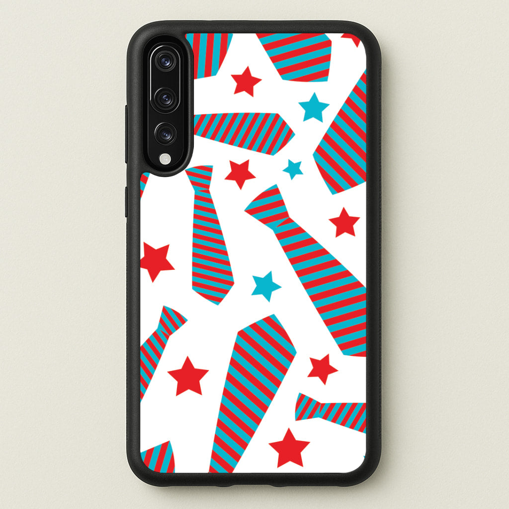 Tie And Stars Pattern Huawei P20 Pro Case