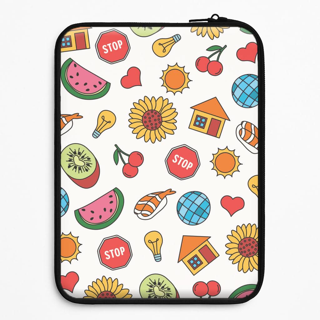Harry Stickers Pattern Universal Laptop Sleeve