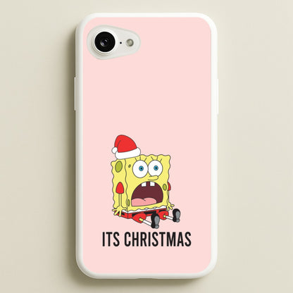 It's Christmas Cartoon Sponge iPhone 16e Case