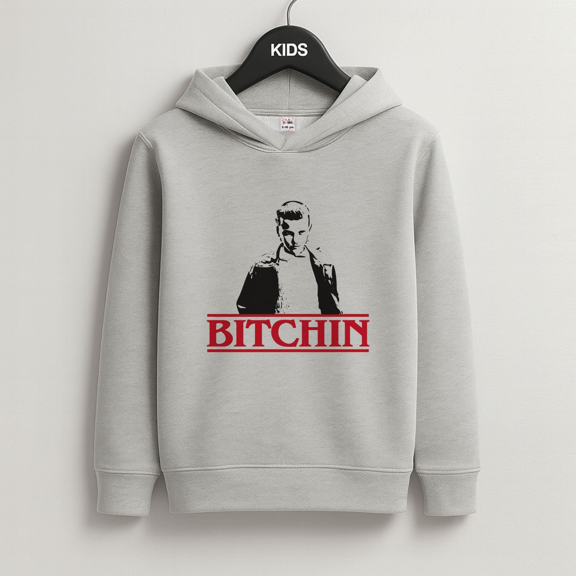 Eleven Bitchin' Grey Kids Hoodie