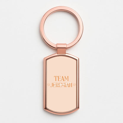 Seashells Team Jeremiah Rose Gold Keyring
