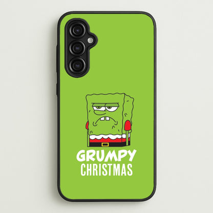 Grumpy Christmas Cartoon Sponge Galaxy A14 Case