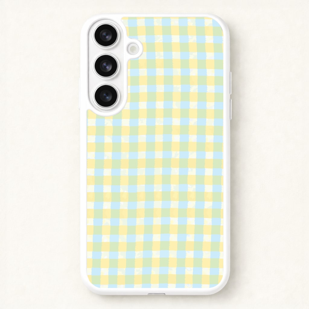 Lemonade Gingham Galaxy S26 Plus Case