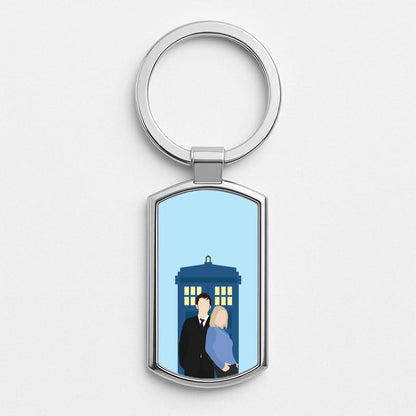 Rose And The Doc Silver Metal Keyring