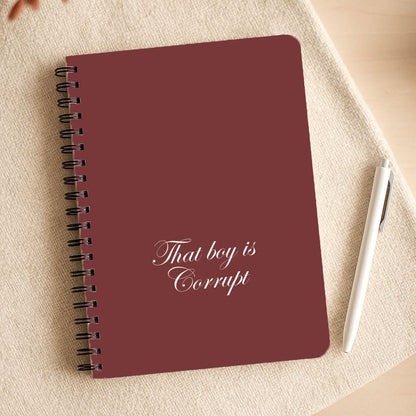 That Boy Is Corrupt Notepad