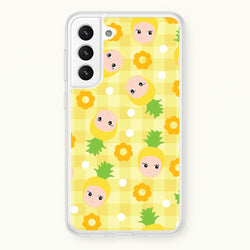 Pineapple Angel Pattern Galaxy S22 Case