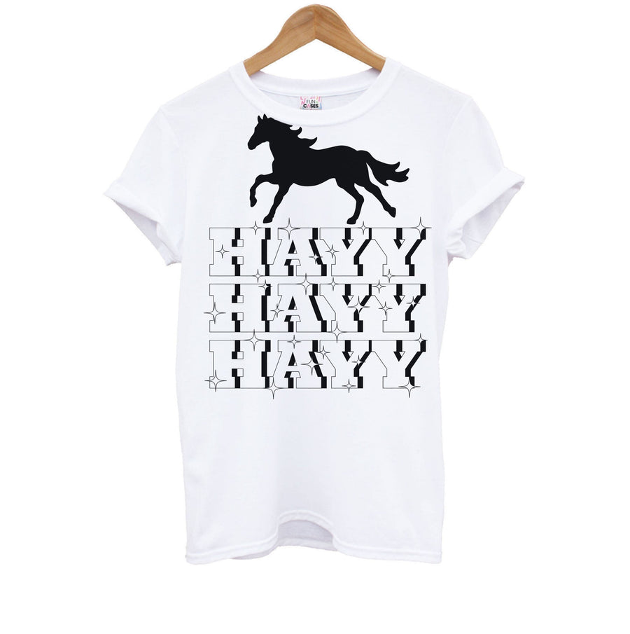 Hayy Hayy Hayy - Horses Kids T-Shirt