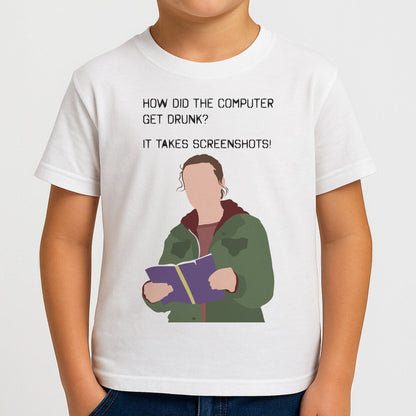 How Did The Computer Get Drunk? Boys T-Shirt
