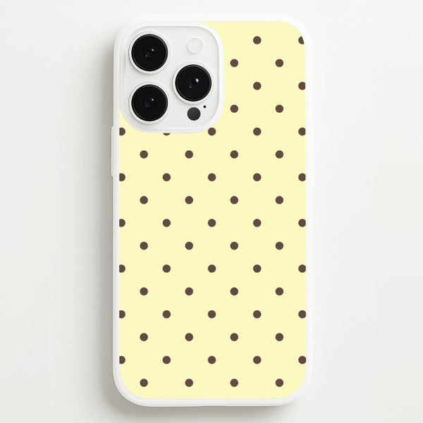 Vanilla & Chocolate Polka Dots iPhone 13 Pro Case