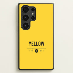 Yellow Music Player Galaxy S25 Ultra Case