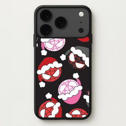 Spider Heroes Christmas Pattern iPhone 17 Pro Case