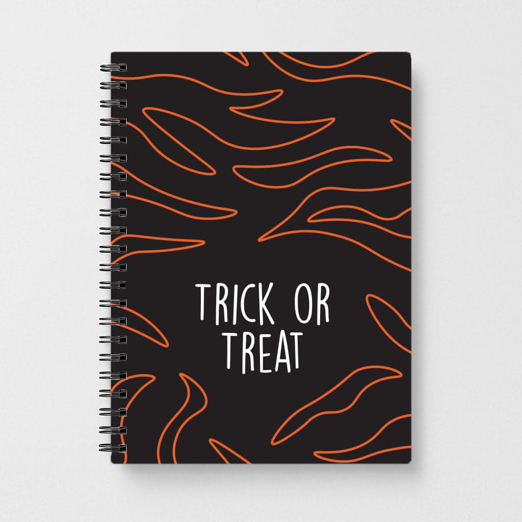 Zebra Print Trick Or Treat Notebook