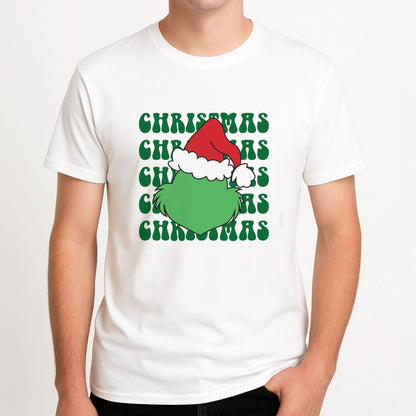 Green Creature Christmas Mens T-Shirt