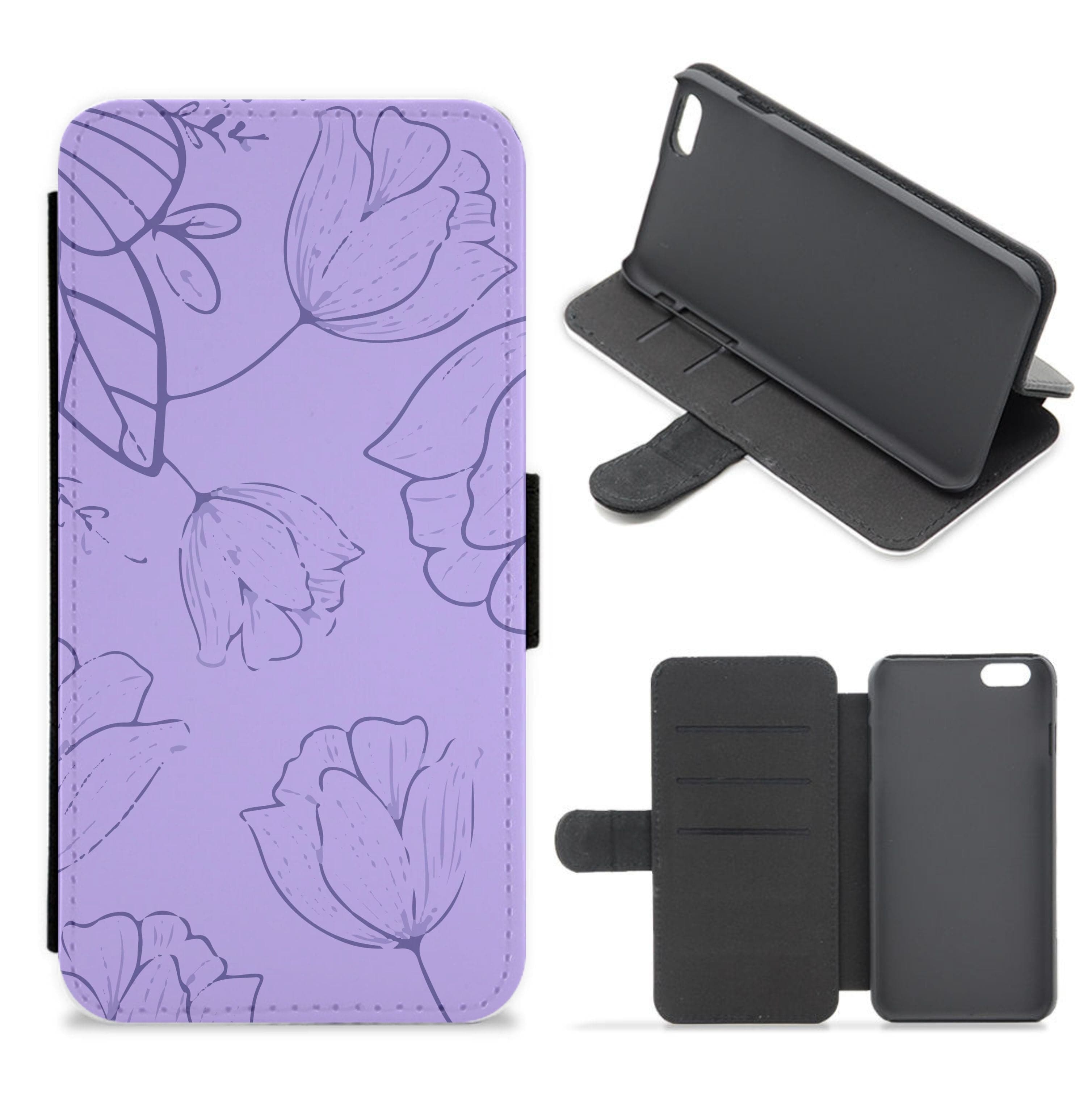 Tulips - Foliage Flip / Wallet Phone Case