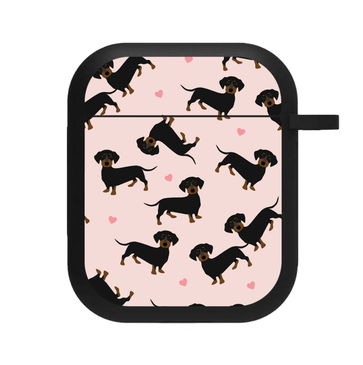 Heart Dachshund - Dog Pattern AirPods Case