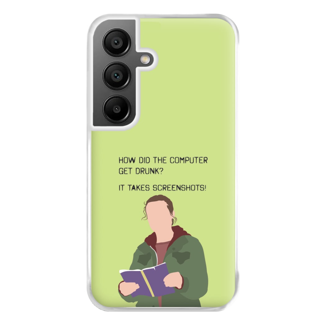 How Did The Computer Get Drunk? Galaxy A55 Case